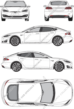 Tesla Model S, 2016–2021 (Tesl_005)