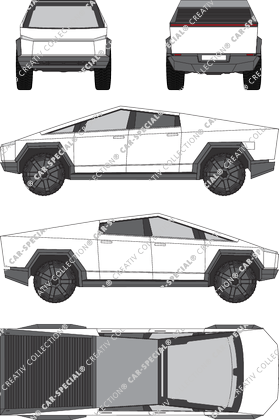 Tesla Cybertruck Pick-up, aktuell (seit 2021) (Tesl_006)