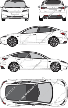 Tesla Model 3, actual (desde 2023) (Tesl_009)