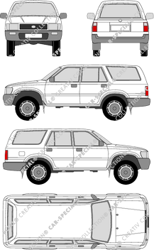 Toyota 4-Runner combi, 1989–1995 (Toyo_001)