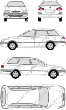 Toyota Avensis station wagon, 1997–2003 (Toyo_002)