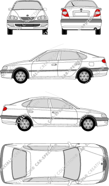 Toyota Avensis Liftback, Liftback, Hatchback, 5 Doors (1997)