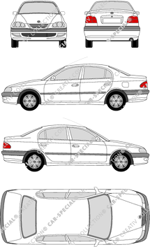 Toyota Avensis berlina, 1997–2009 (Toyo_004)