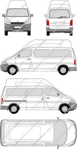 Toyota HiAce microbús, 1998–2004 (Toyo_027)