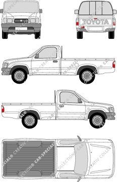 Toyota Hilux, 4x2, Pick-up, single cab (2002)