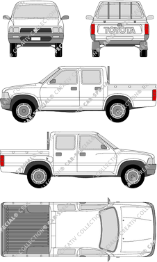 Toyota Hilux, Double Cab, Pick-up, double cabine (1997)