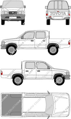Toyota Hilux, Double Cab, 4x4, Pick-up, double cab (2002)