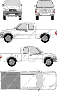 Toyota Hilux, 4x4, Pick-up, single cab, extended (2002)