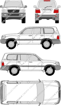 Toyota Land Cruiser Station wagon, 1998–2007 (Toyo_035)