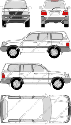 Toyota Land Cruiser 500, 500, Kombi, 5 Doors (1998)