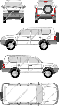 Toyota Land Cruiser, break, 5 Doors (1996)