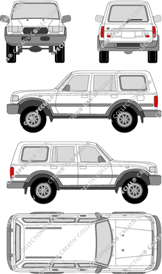 Toyota Land Cruiser, combi, 5 Doors (1990)