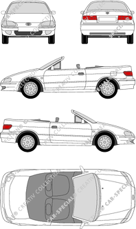 Toyota Paseo, Cabrio, 2 Doors (1996)