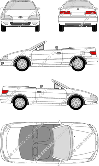 Toyota Paseo, Descapotable, 2 Doors (1996)