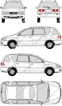 Toyota Picnic, station wagon, 5 Doors (1996)