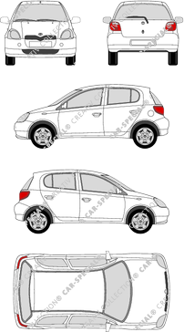 Toyota Yaris Kombilimousine, 1999–2003 (Toyo_060)