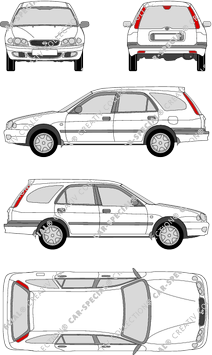 Toyota Corolla Combi break, 2000–2002 (Toyo_062)