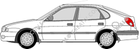 Toyota Corolla Hayon, 2000–2002