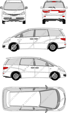 Toyota Previa break, 2000–2003 (Toyo_067)