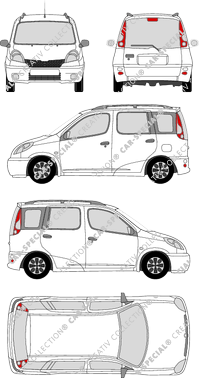 Toyota Yaris Verso, Verso, station wagon, 5 Doors (1999)