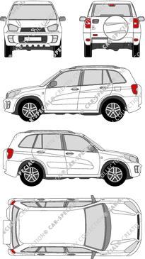 Toyota RAV 4, station wagon, 5 Doors (2000)