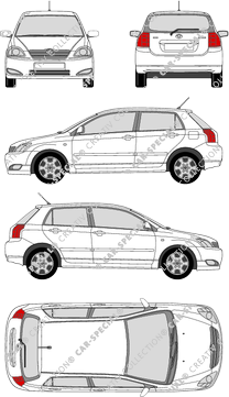 Toyota Corolla, Hatchback, 5 Doors (2002)