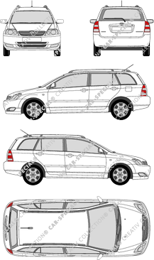 Toyota Corolla Combi, Combi, 5 Doors (2002)