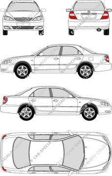 Toyota Camry, 2002–2004 (Toyo_078)