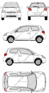 Toyota Yaris, 1999–2006 (Toyo_079)