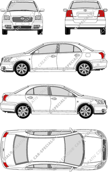 Toyota Avensis, Limousine, 4 Doors (2003)