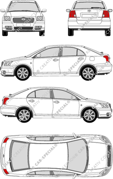 Toyota Avensis Kombilimousine, 2003–2006 (Toyo_086)