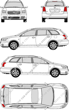 Toyota Avensis break, 2003–2009 (Toyo_087)