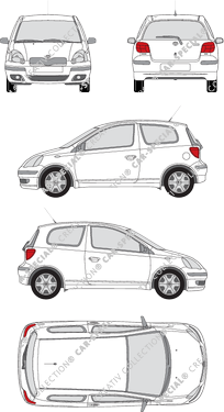 Toyota Yaris Hatchback, 2003–2005 (Toyo_088)