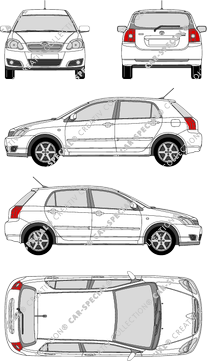 Toyota Corolla, Kombilimousine, 5 Doors (2004)