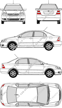 Toyota Corolla, limusina, 4 Doors (2004)