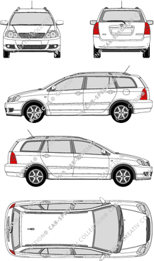 Toyota Corolla Combi station wagon, 2004–2008 (Toyo_098)