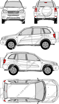 Toyota RAV 4, combi, 5 Doors (2004)