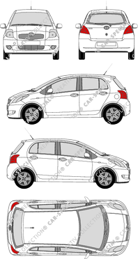 Toyota Yaris Kombilimousine, 2005–2009 (Toyo_104)