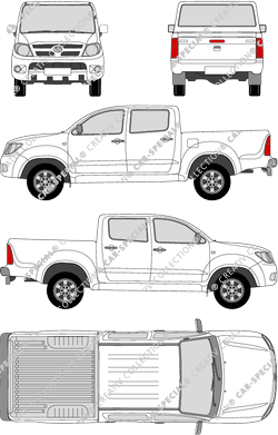 Toyota Hilux, Pick-up, cabina doble (2008)