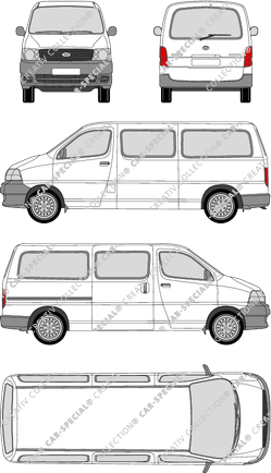 Toyota HiAce camionnette, 2006–2013 (Toyo_117)