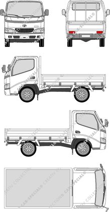 Toyota Dyna 100, 100, Pritsche, Einzelkabine (1999)