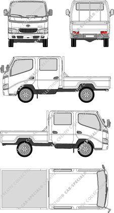 Toyota Dyna 100, 100, pianale, Doppelkabine (1999)