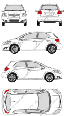 Toyota Auris, Hayon, 5 Doors (2007)