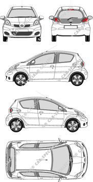 Toyota Aygo, Kombilimousine, 5 Doors (2009)