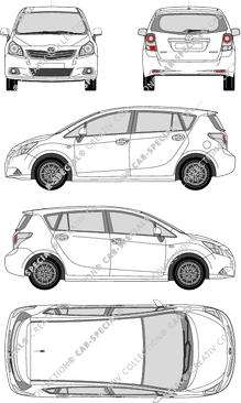 Toyota Verso station wagon, 2009–2013 (Toyo_137)