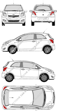 Toyota Yaris Kombilimousine, 2009–2011 (Toyo_139)