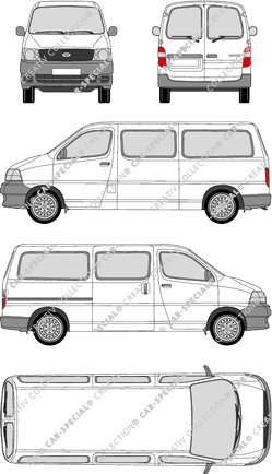 Toyota HiAce camionnette, 2006–2013 (Toyo_151)