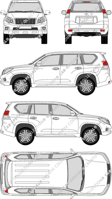 Toyota Land Cruiser, combi, 5 Doors (2010)