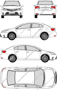 Toyota Avensis, limusina, 4 Doors (2012)