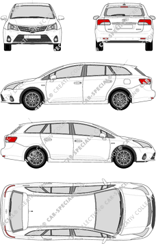 Toyota Avensis break, 2012–2015 (Toyo_160)